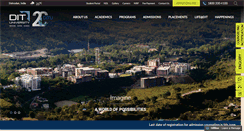 Desktop Screenshot of dituniversity.edu.in